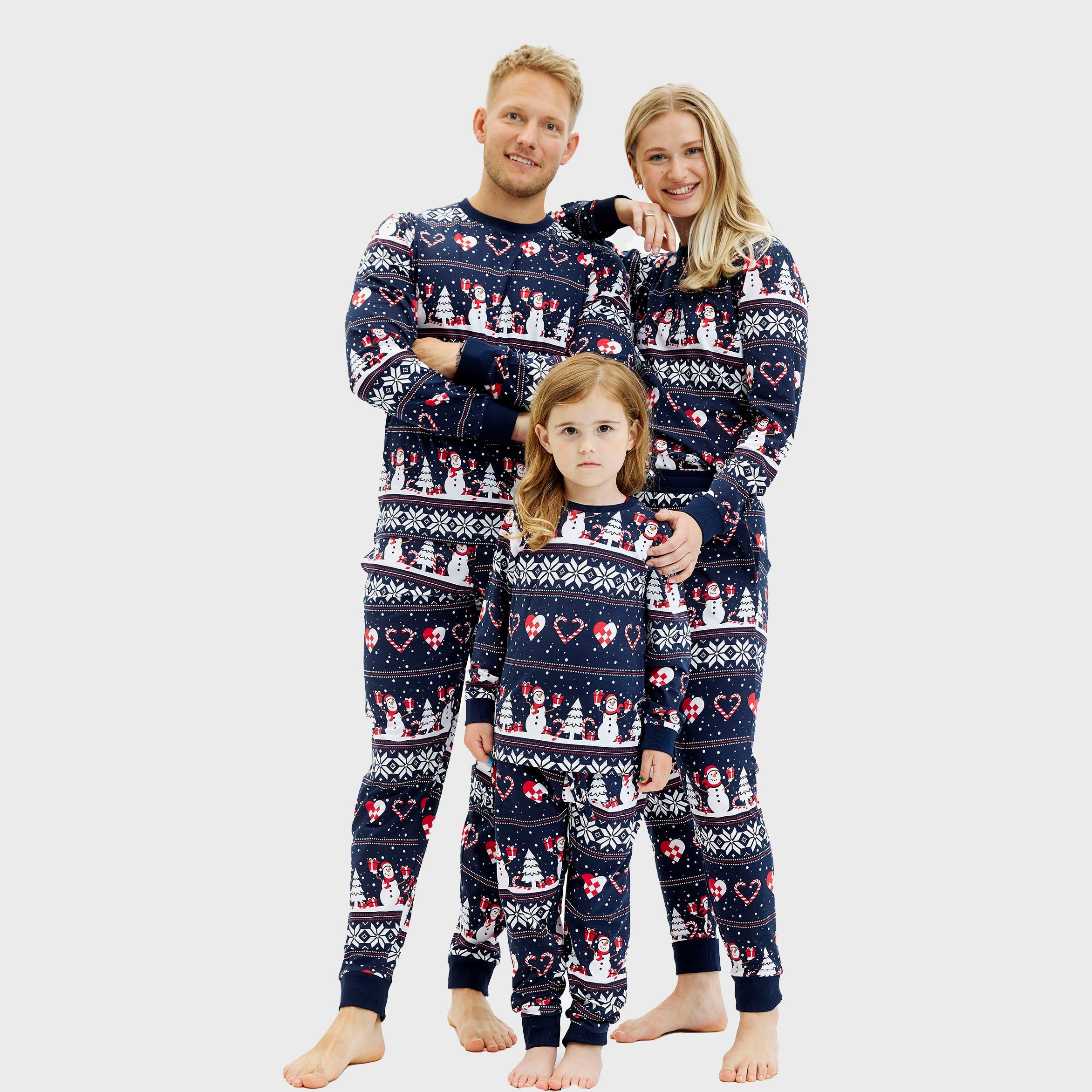 Christmas Heart Pyjamas Navy – Women